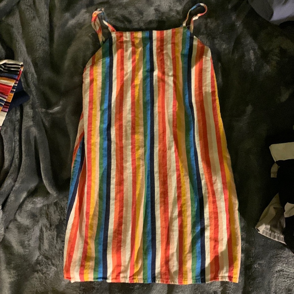 rainbow knee dress very cute size small brand: le lis